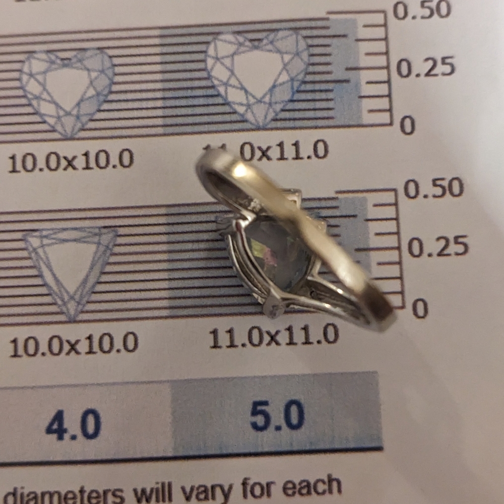 Sale! 10k Topaz Diamond Solid Gold Ring - image 8